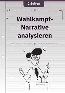 Wahlkampf-Narrative analysieren