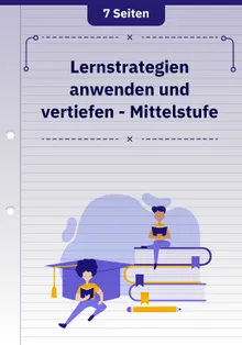 Lernstrategien anwenden und vertiefen - Mittelstufe
