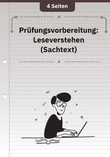 Prüfungsvorbereitung: Leseverstehen (Sachtext)