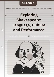 Exploring Shakespeare: Language, Culture and Performance
