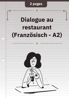 Dialogue au restaurant (Französisch - A2)