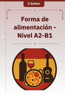 Forma de alimentación - Nivel A2-B1