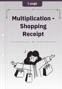 Multiplication - Shopping Receipt