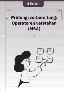 Prüfungsvorbereitung: Operatoren verstehen (MSA)