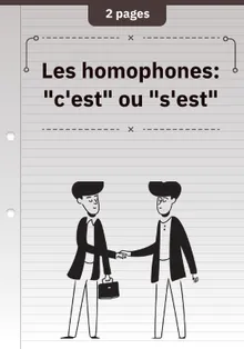 Les homophones: "c'est" ou "s'est"