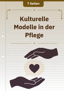 Kulturelle Modelle in der Pflege