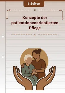 Konzepte der patient:innenorientierten Pflege