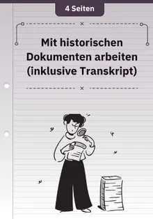 Mit historischen Dokumenten arbeiten (inklusive Transkript)