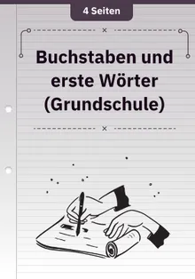 Buchstaben und erste Wörter (Grundschule)