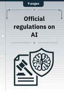 Official regulations on AI
