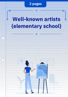 Well-known artists (elementary school)