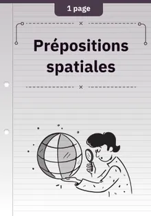 Prépositions spatiales
