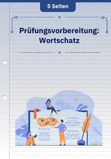Prüfungsvorbereitung: Wortschatz
