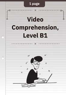 Video Comprehension (Englisch - B1)