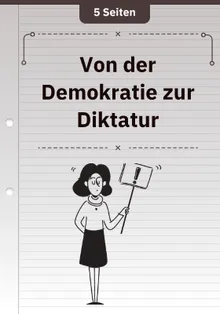 Von der Demokratie zur Diktatur