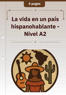 La vida en un país hispanohablante - Nivel A2