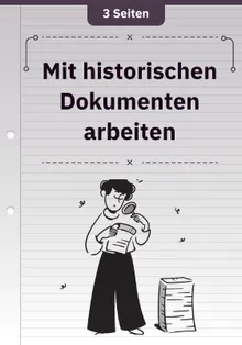 Mit historischen Dokumenten arbeiten