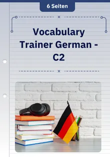 Vocabulary Trainer German - C2