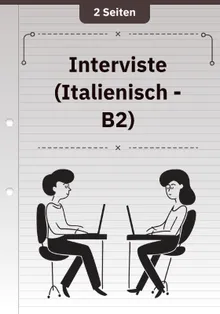 Interviste (Italienisch - B2)