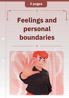 Feelings and personal boundaries
