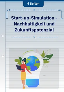 Start-up-Simulation - Nachhaltigkeit und Zukunftspotenzial