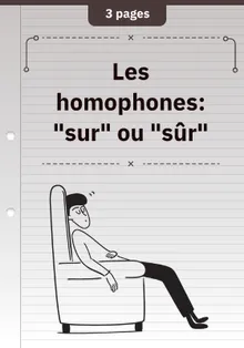 Les homophones: "sur" ou "sûr"