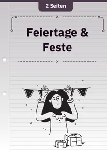 Feiertage & Feste (DaF/DaZ - B1)