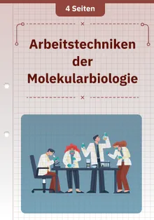 Arbeitstechniken der Molekularbiologie 