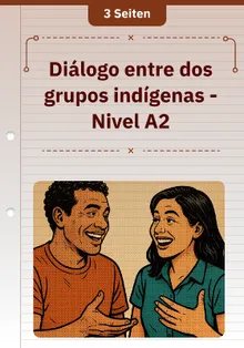 Diálogo entre dos grupos indígenas - Nivel A2