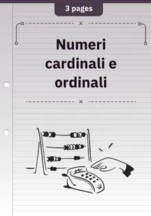 Numeri cardinali e ordinali