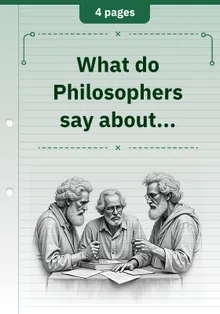 What do Philosophers say about...