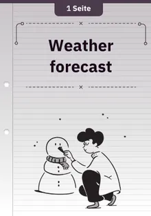 Weather forecast 