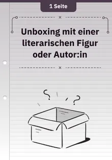 Unboxing mit einer literarischen Figur oder Autor:in
