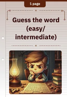 Guess the word (easy/intermediate)
