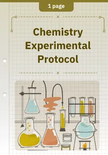 Chemistry Experimental Protocol