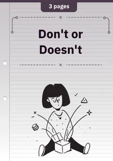 Don't or Doesn't