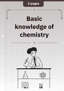 Basic knowledge of chemistry