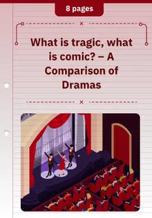 What is tragic, what is comic? – A Comparison of Dramas