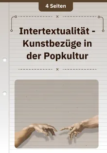 Intertextualität - Kunstbezüge in der Popkultur