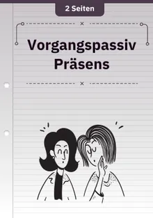 Vorgangspassiv Präsens