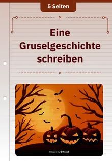 Eine Gruselgeschichte schreiben