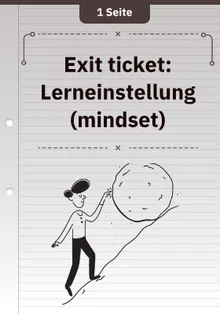Exit ticket: Lerneinstellung (mindset)