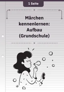 Märchen kennenlernen: Aufbau (Grundschule)