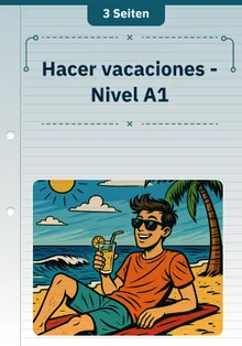 Hacer vacaciones - Nivel A1
