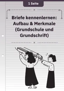 Briefe kennenlernen: Aufbau & Merkmale (Grundschule und Grundschrift)