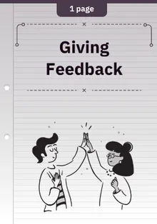 Giving Feedback