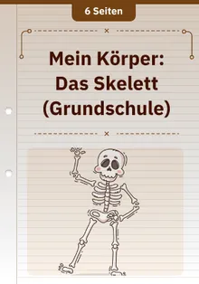 Mein Körper: Das Skelett (Grundschule)