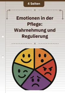 Emotionen in der Pflege: Wahrnehmung und Regulierung