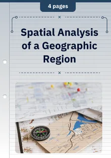 Spatial Analysis of a Geographic Region