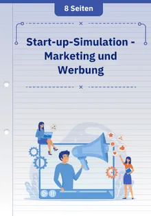 Start-up-Simulation - Marketing und Werbung